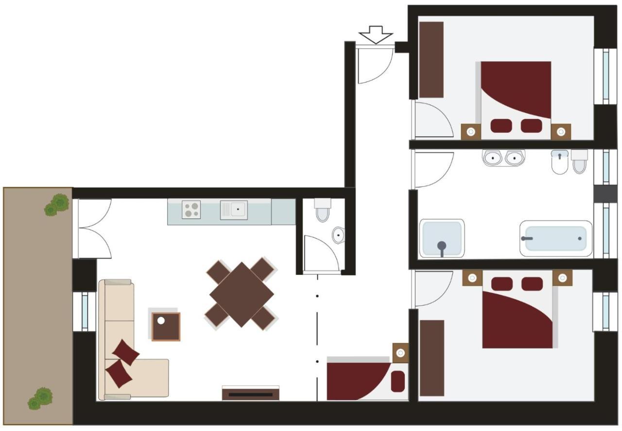 Apartmán Tyrol Living & Cafe Nova Levante Exteriér fotografie